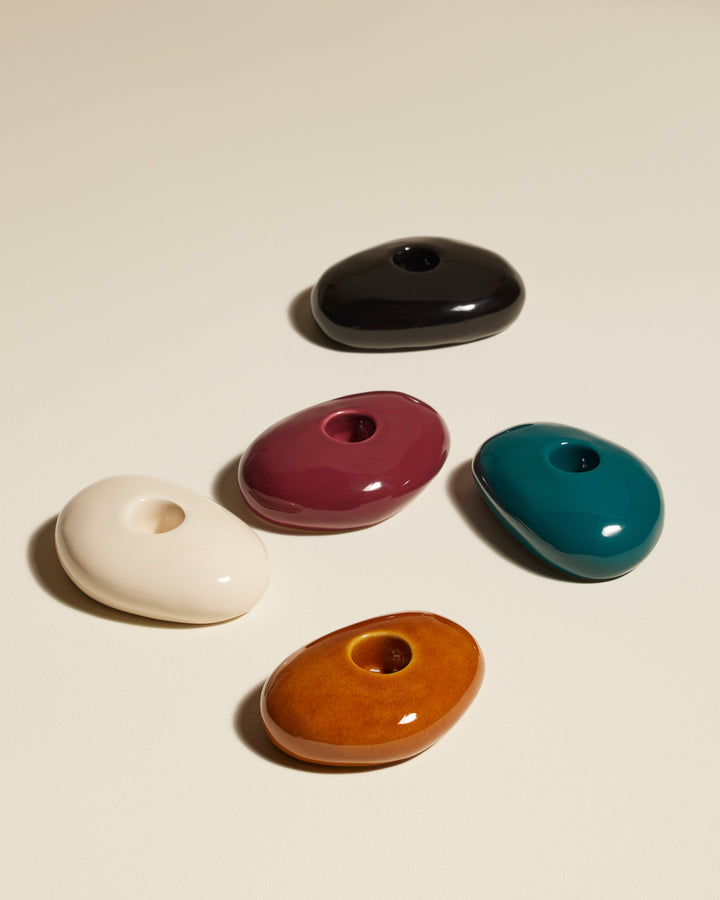 Bougeoir Stone - Ecru