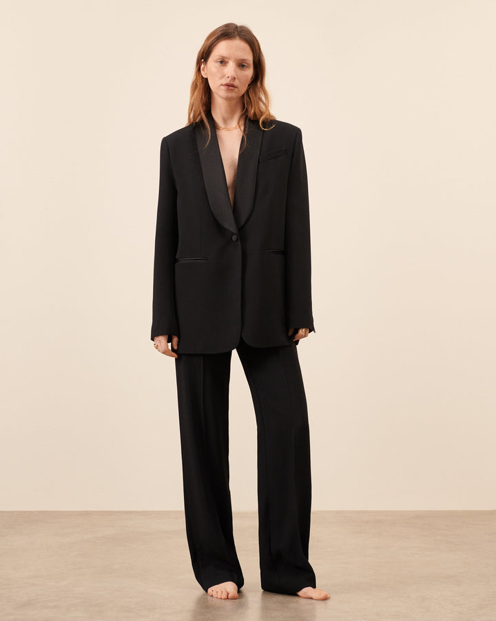 Pantalon Smoking à pince Iena - Noir
