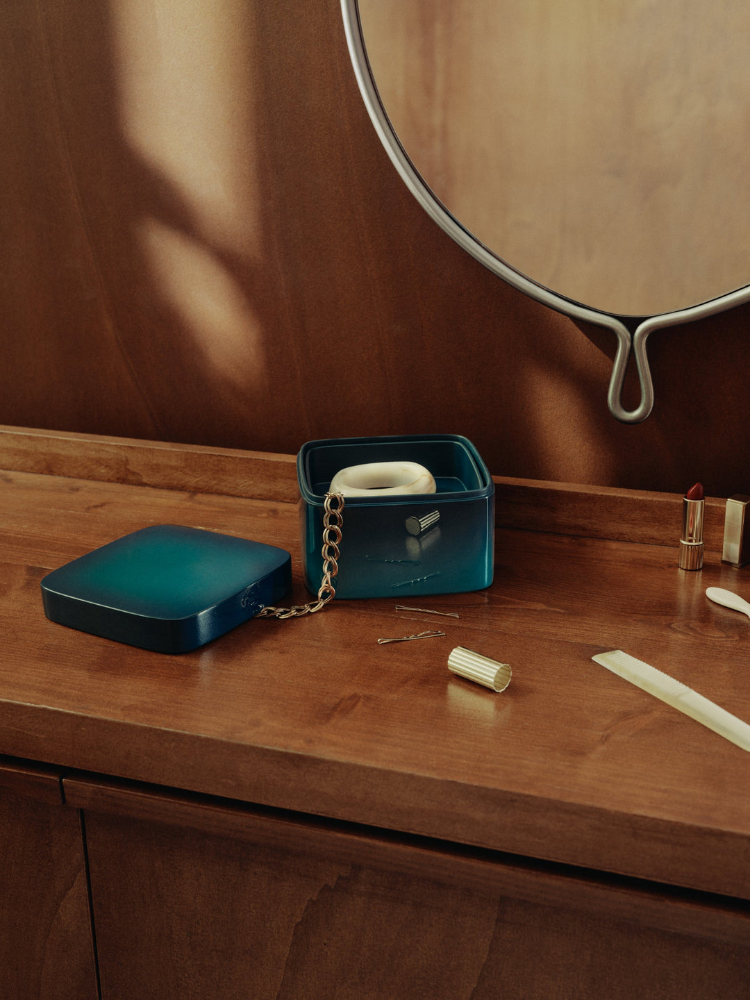 Boîte à bijoux Oscar - Carmin