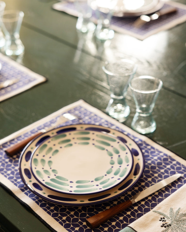 Assiette plate Aura - Outremer