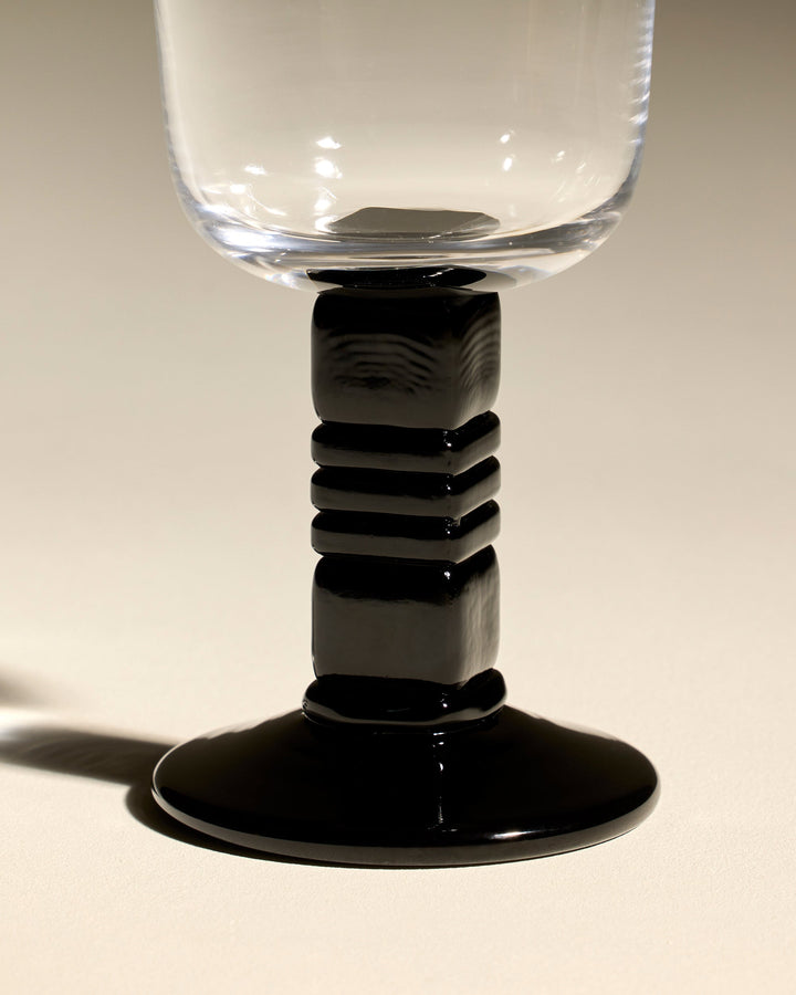 Verre à vin Pause - Noir